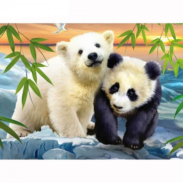 Ours polaire et panda