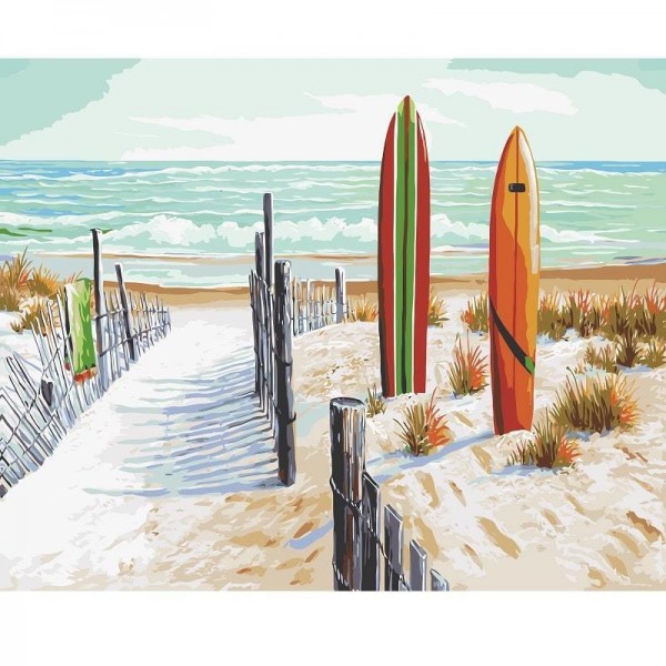 Plage - Tableau par numéro