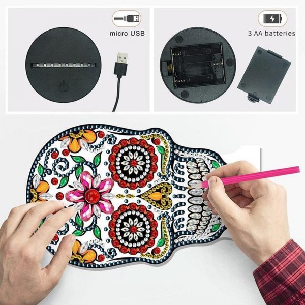 Lampe 3D diamond painting - 23 sortes