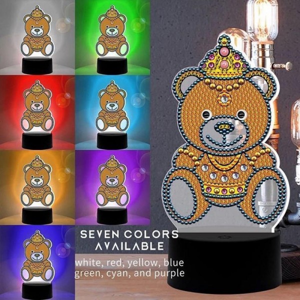 Lampe 3D diamond painting - 23 sortes