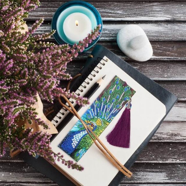 Marque-page en diamond painting