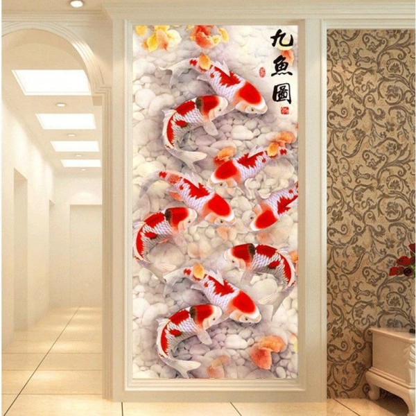 Carpes koï 50x100cm