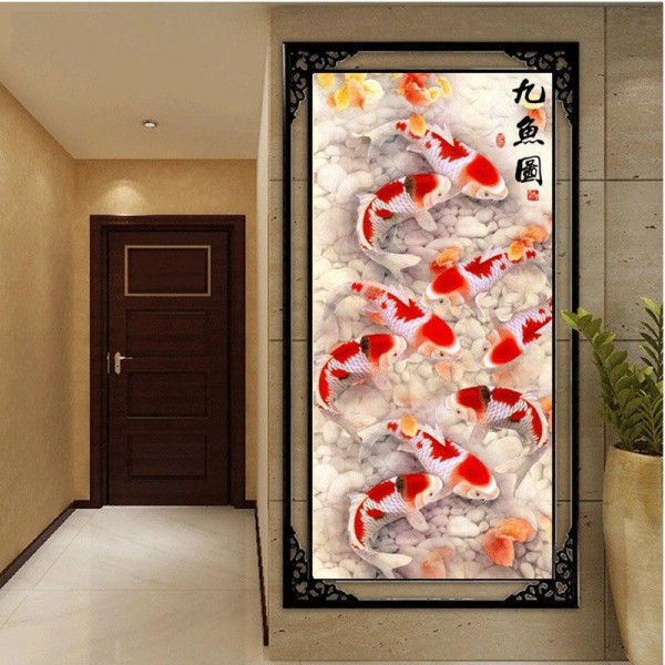 Carpes koï 50x100cm