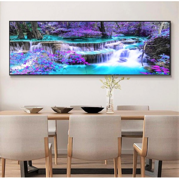 Cascade colorée 40x120cm