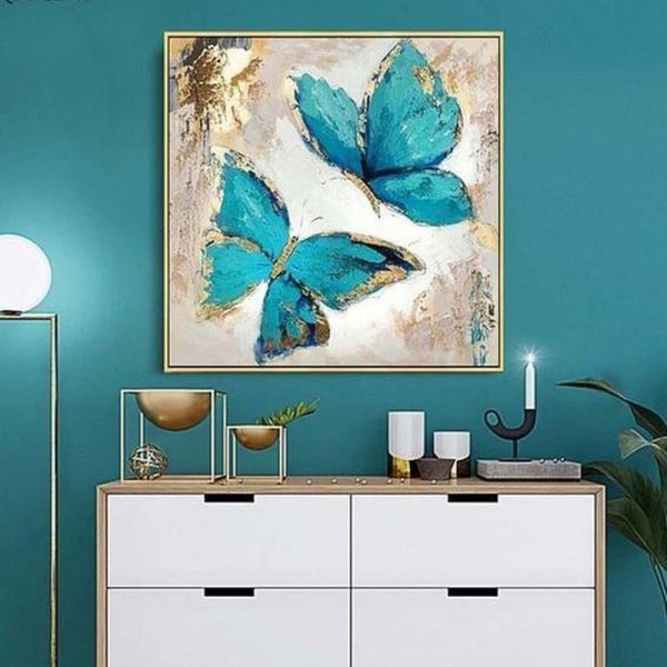 Dessin de papillons 50x50cm