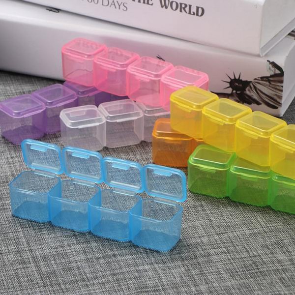 Boîte de tri colorée | 28 carrés