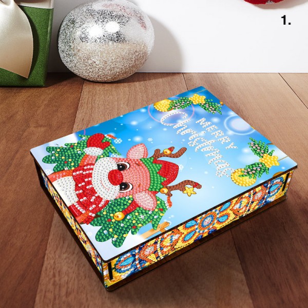 Boîte de Noël en bois | 4 types