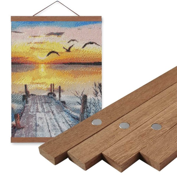 Cadre en bois magnétique