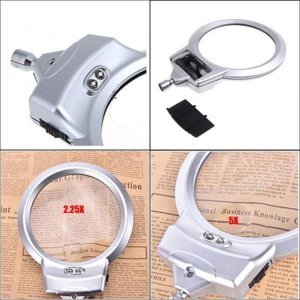 Lampe loupe avec pince de table