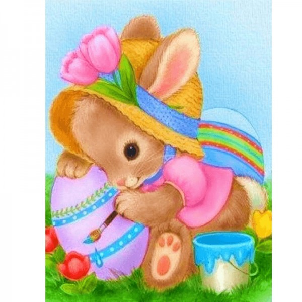 Le lièvre peint des oeufs 2