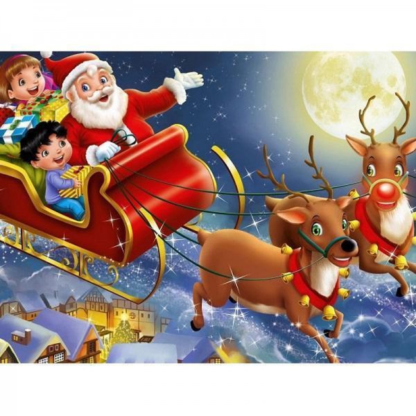 Père Noël en traîneau