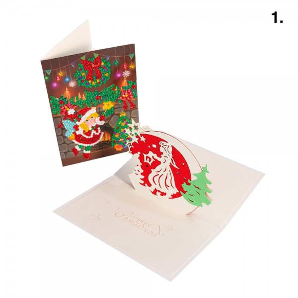 Cartes de Noël 3D en vrac | 7 variétés
