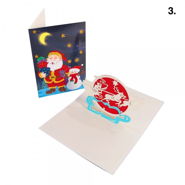 Cartes de Noël 3D en vrac | 7 variétés