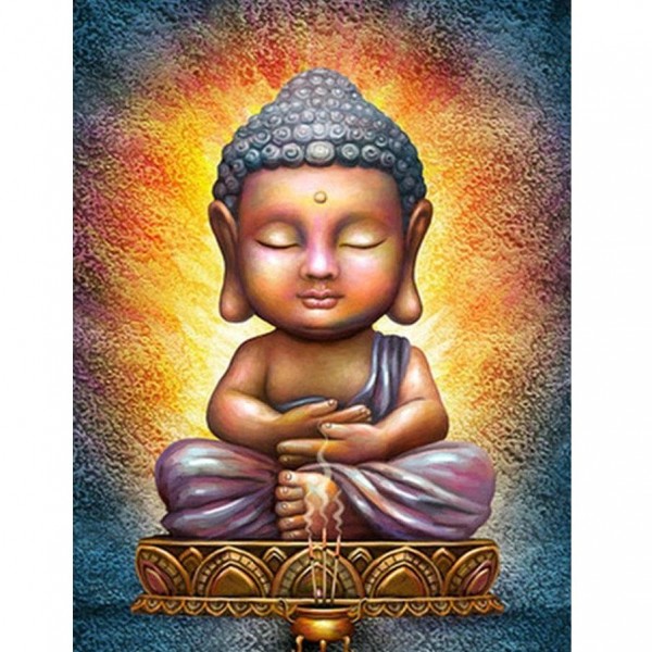 Bouddha avec de l'encens