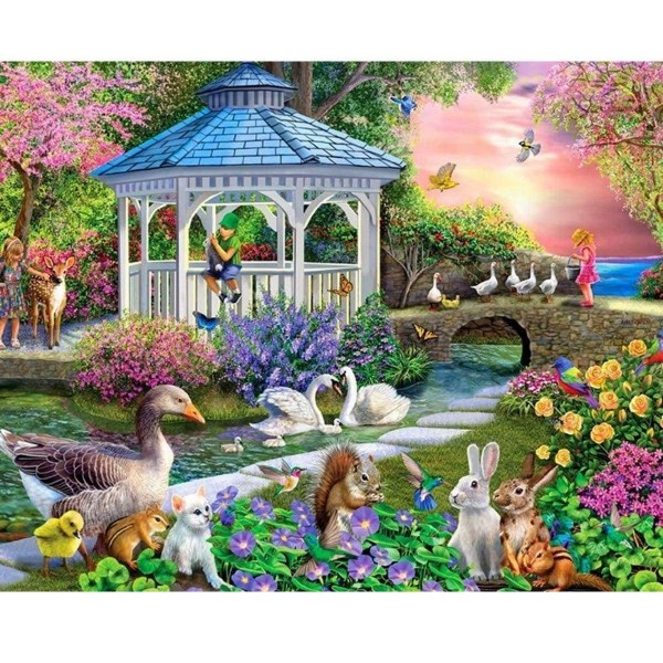 Parc plein d'animaux