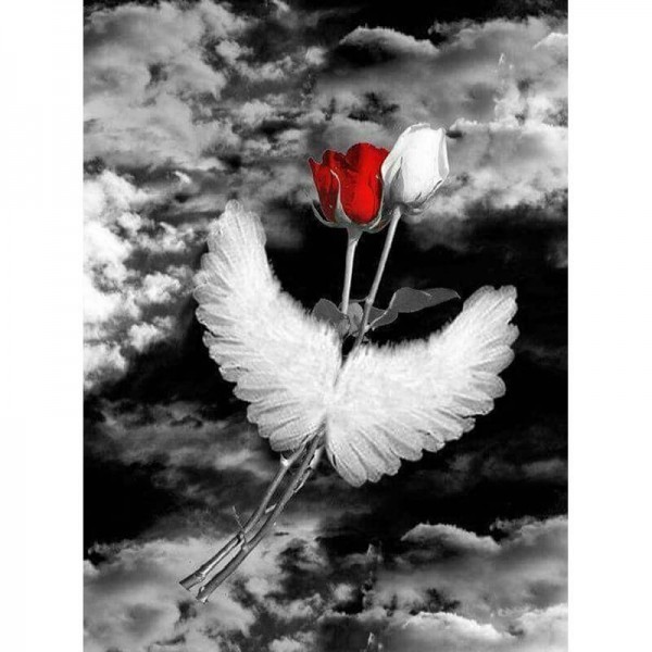 Roses avec des ailes