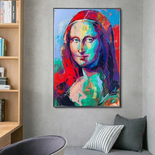 Mona Lisa colorée 50x70cm